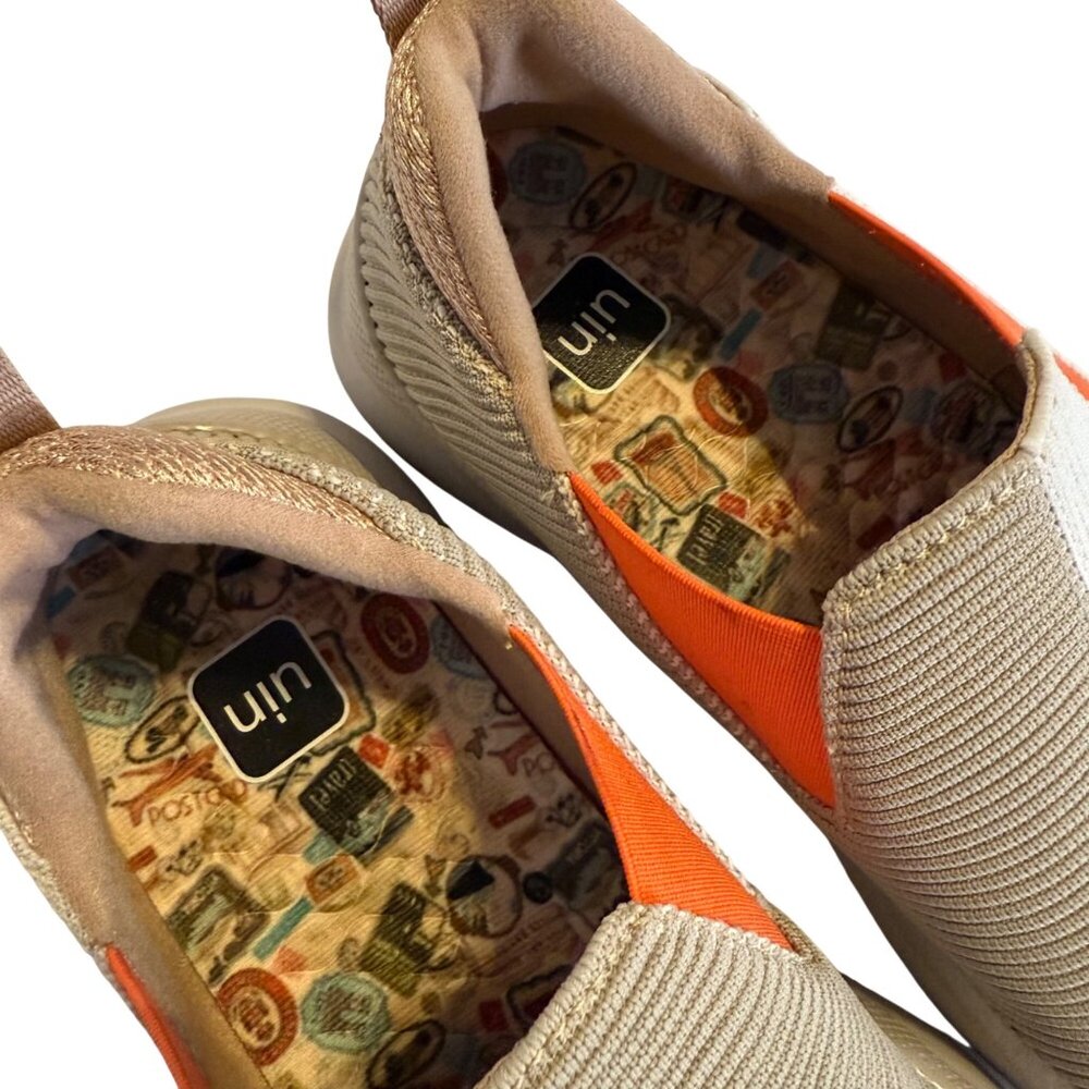 42 10 11 UIN Women's Mijas II Tan Brown Slip On Sneakers - Picture 8 of 11